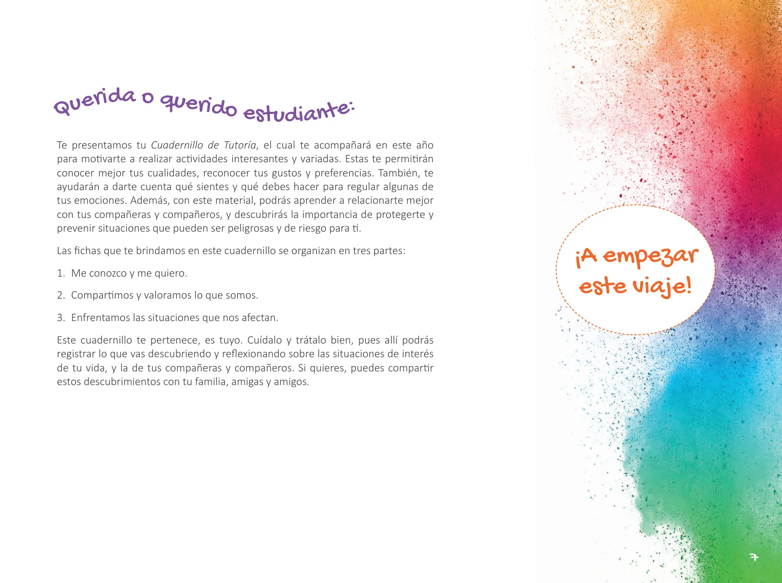 Página 9 de Cuadernillo de Tutoría Quinto Grado Educación Primaria 2019 · 2019