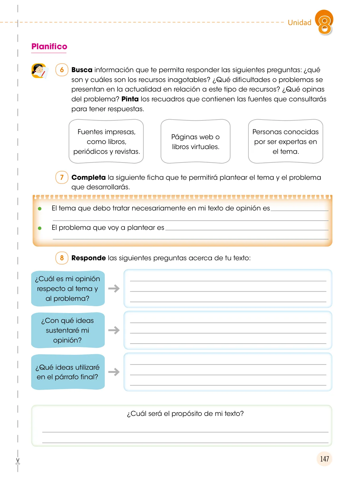 Página 148 de Comunicación 6 : cuaderno de trabajo para sexto grado de Educación Primaria 2019 · 2019