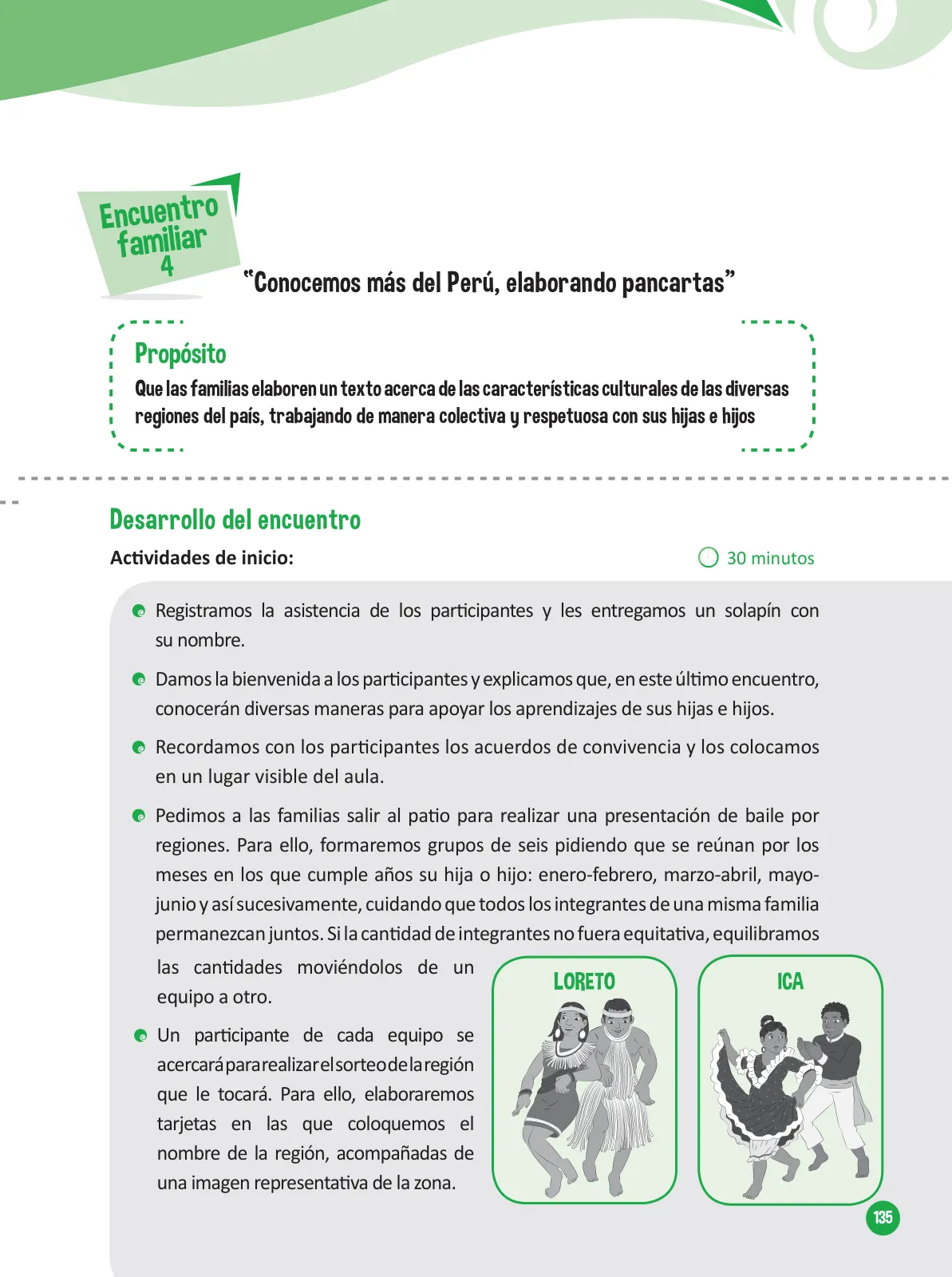 Página 137 de Guía para el trabajo docente con las familias del ciclo V de Primaria · 2016