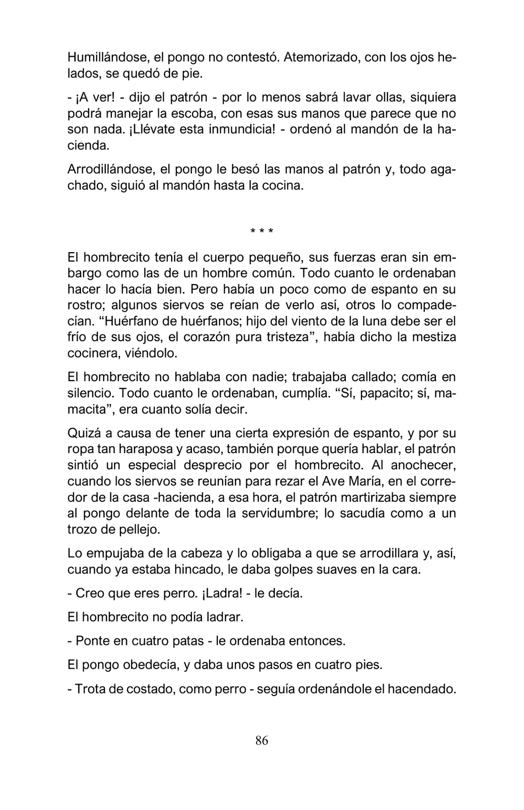 Miniatura página 86 de Arguedas, entre el fuego y el amor : textos seleccionados para estudiantes de Educación Básica · 2021