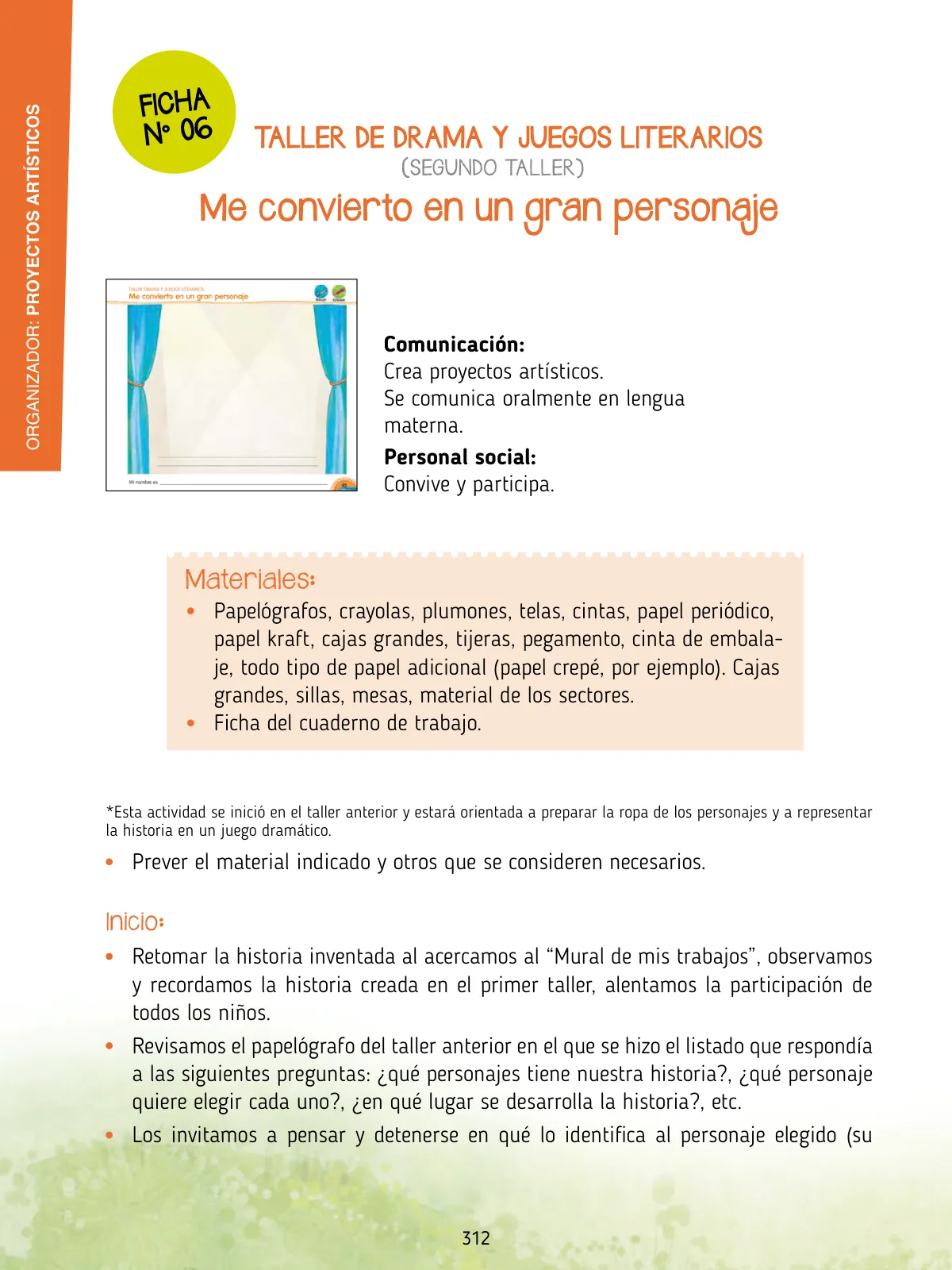 Miniatura página 314 de Agenda pedagógica 2017-2018 para docentes de II Ciclo de Instituciones de nivel de Educación Inicial · 2017