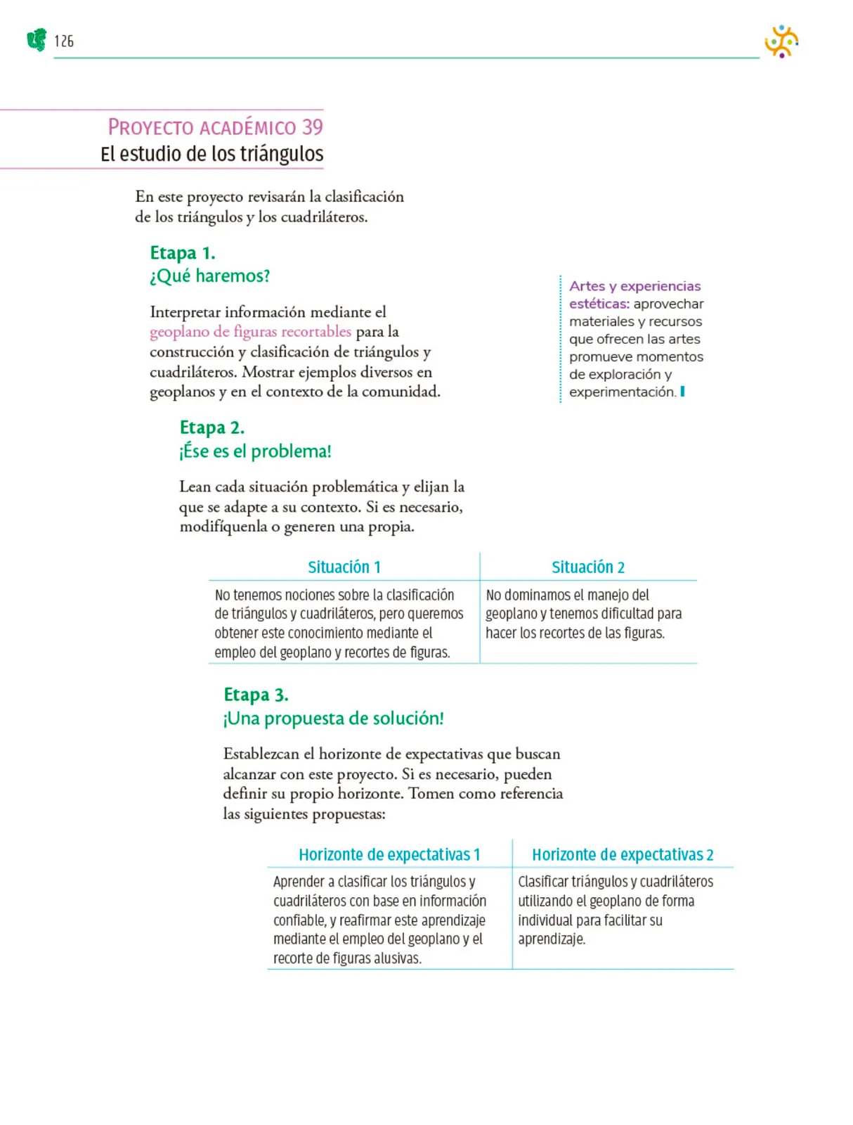 Miniatura página 127 de Colección Ximhai. Nuestro libro de Proyectos.  Tomo III.  Libro de Educación Telesecundaria Grado 1°  Ciclo Escolar 2025 - 2026