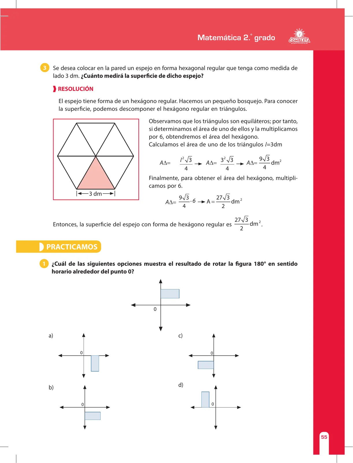 Página 55 de Matemática 2 : cuaderno de reforzamiento pedagógico - JEC · 2016