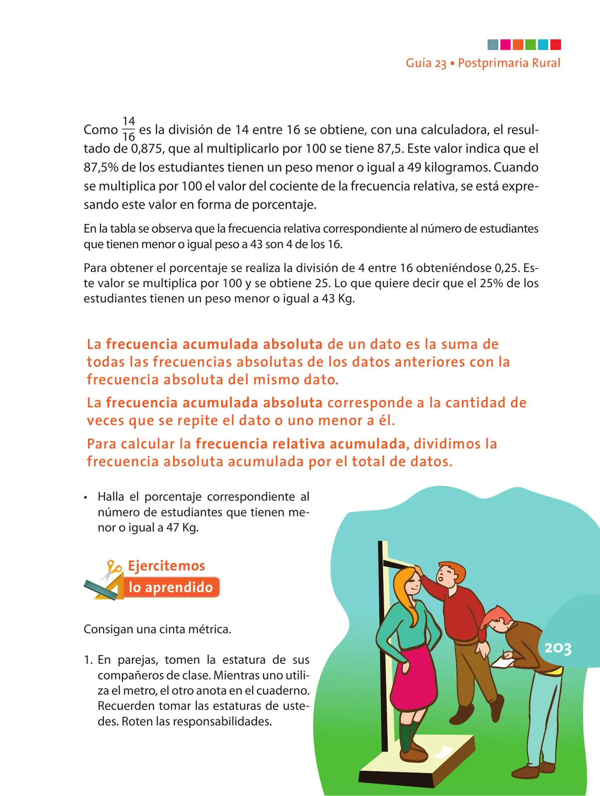 Miniatura página 204 de Matematica 6° · Postprimaria
