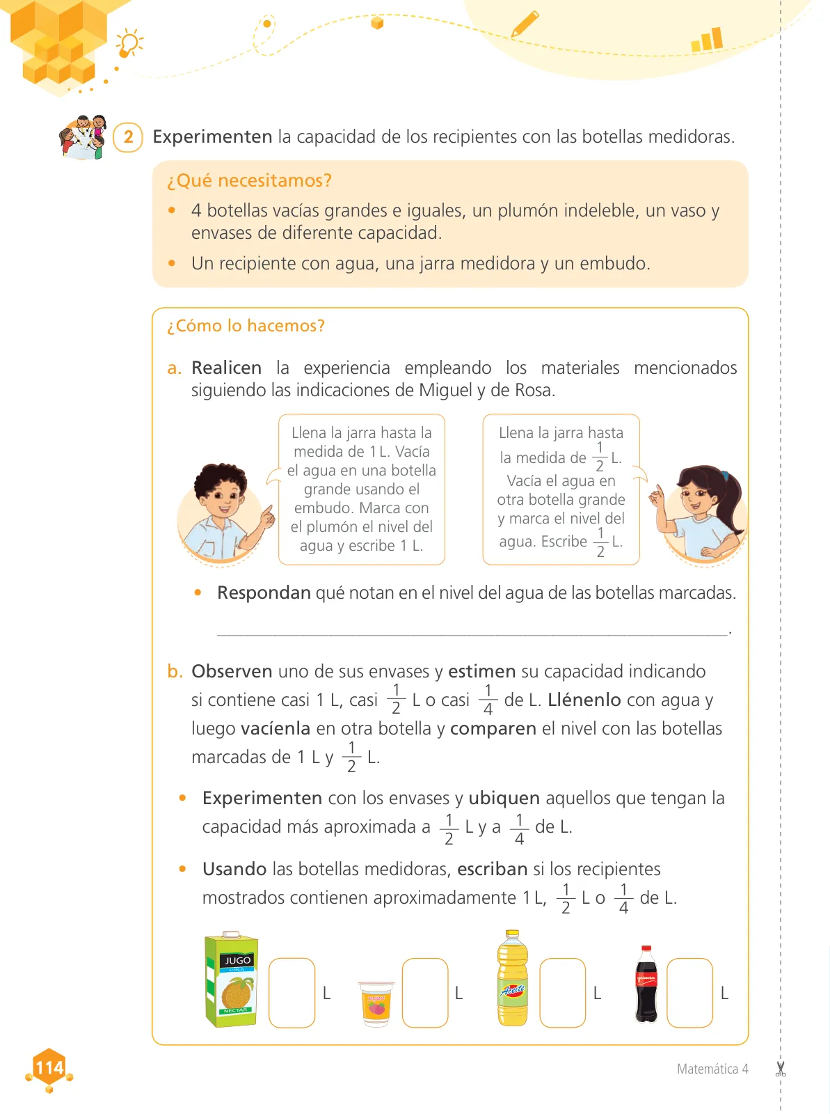 Miniatura página 116 de Matemática 4 : cuaderno de trabajo para cuarto grado de Educación Primaria 2019 · 2019