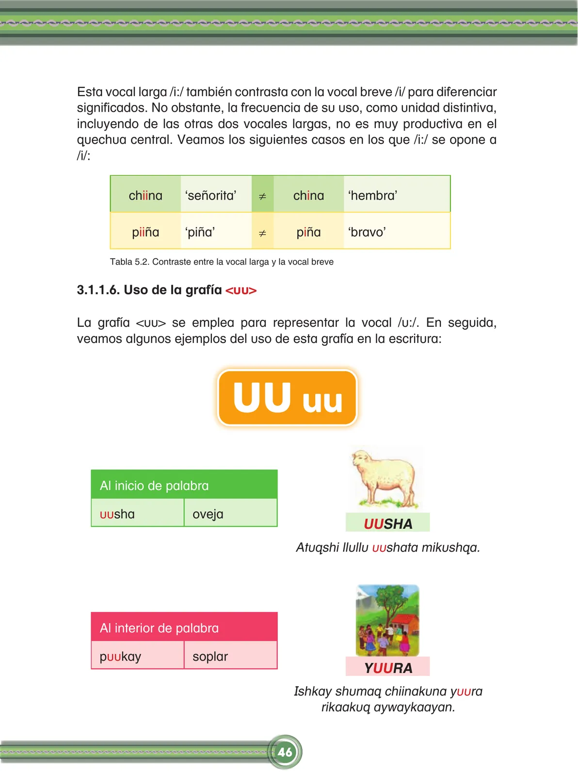 Página 48 de Chawpin qichwata alli qillqanapaq maytu = Manual de escritura quechua central · 2020