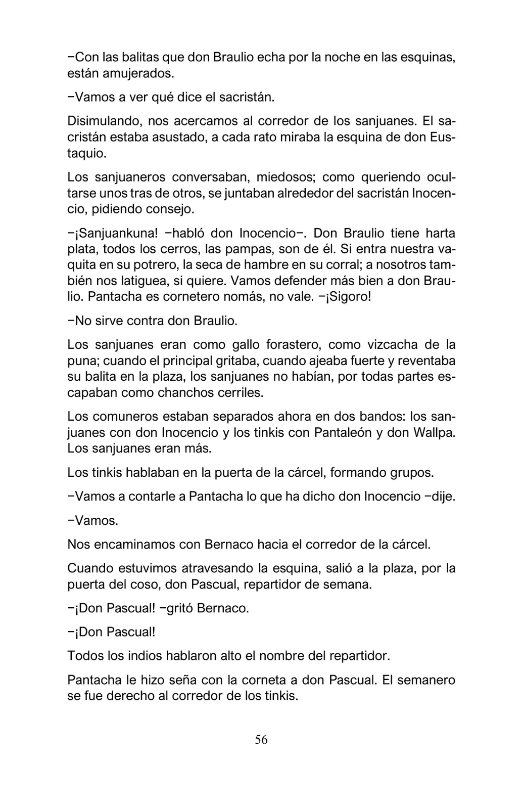 Página 56 de Arguedas, entre el fuego y el amor : textos seleccionados para estudiantes de Educación Básica · 2021