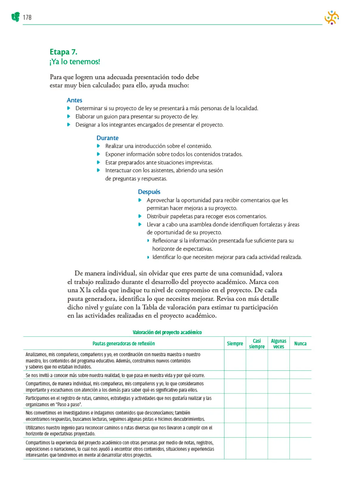 Miniatura página 179 de Colección Nanahuatzin. Nuestro libro de Proyectos. Tomo I.   Libro de Educación Telesecundaria Grado 3°  Ciclo Escolar 2025 - 2026