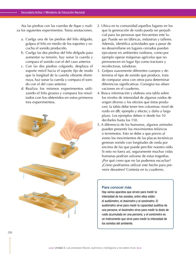 Página 236 de Ciencias Naturales 8° · Secundaria Activa