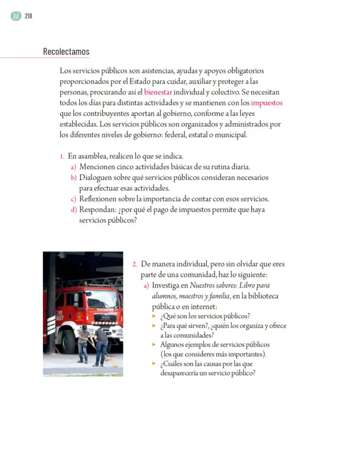 Página 221 de Proyectos Comunitarios. Libro de Educación Primaria Grado 5° Ciclo Escolar 2025 - 2026
