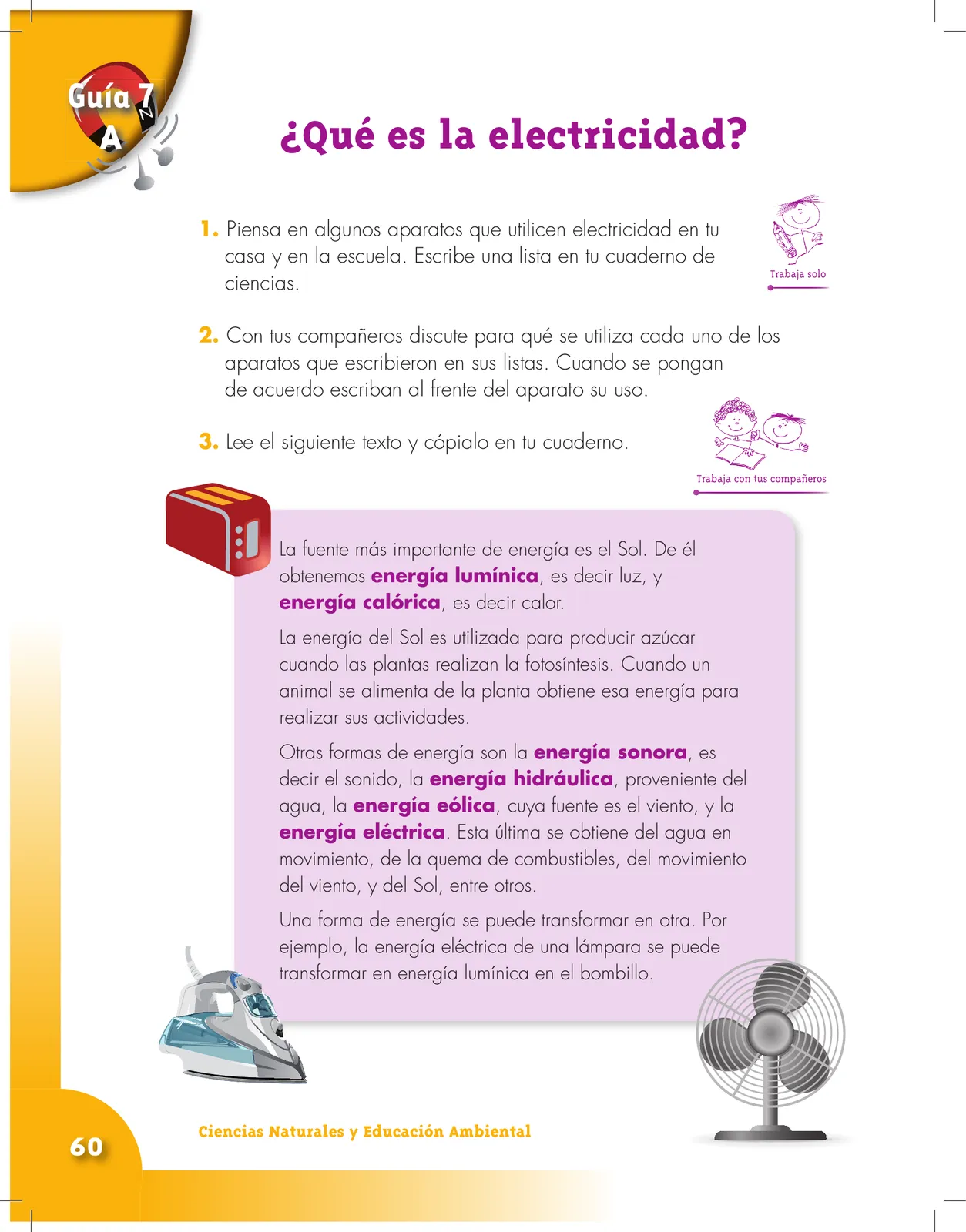 Miniatura página 60 de Ciencias Naturales 3° · Cartilla 01
