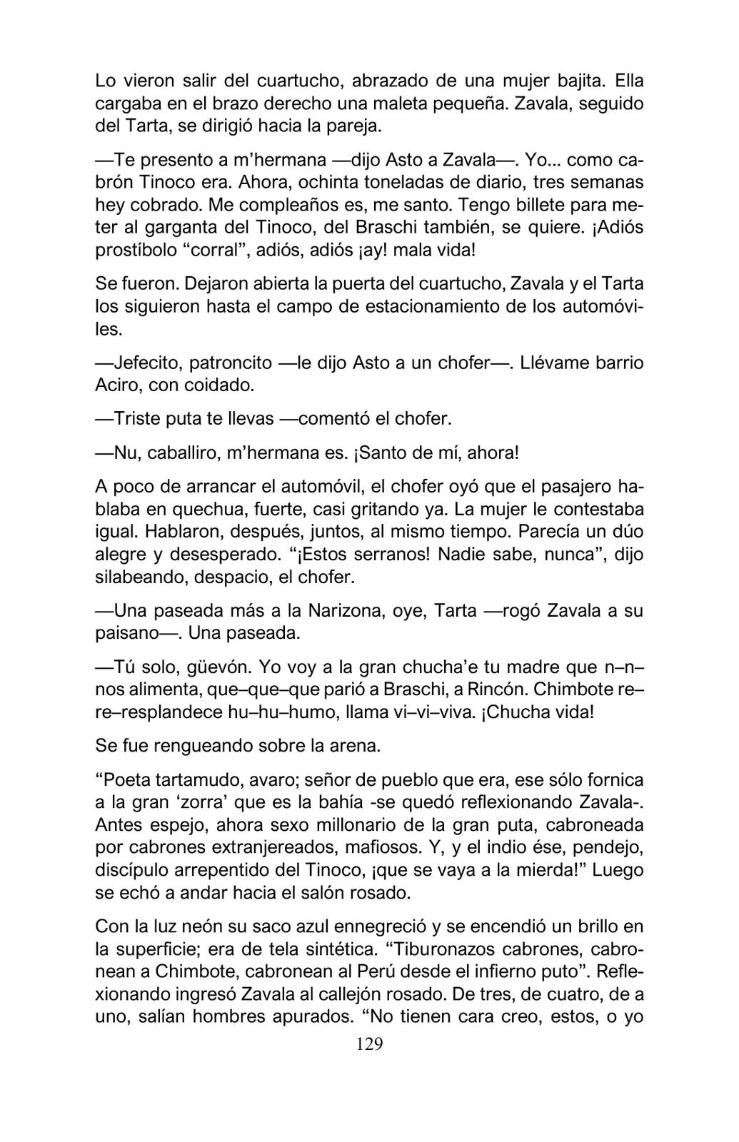 Página 129 de Arguedas, entre el fuego y el amor : textos seleccionados para estudiantes de Educación Básica · 2021