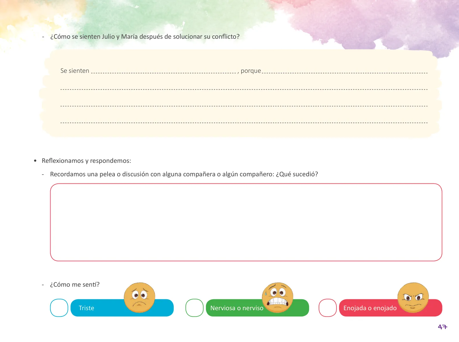 Página 49 de Cuadernillo de Tutoría Cuarto Grado Educación Primaria 2019 · 2019