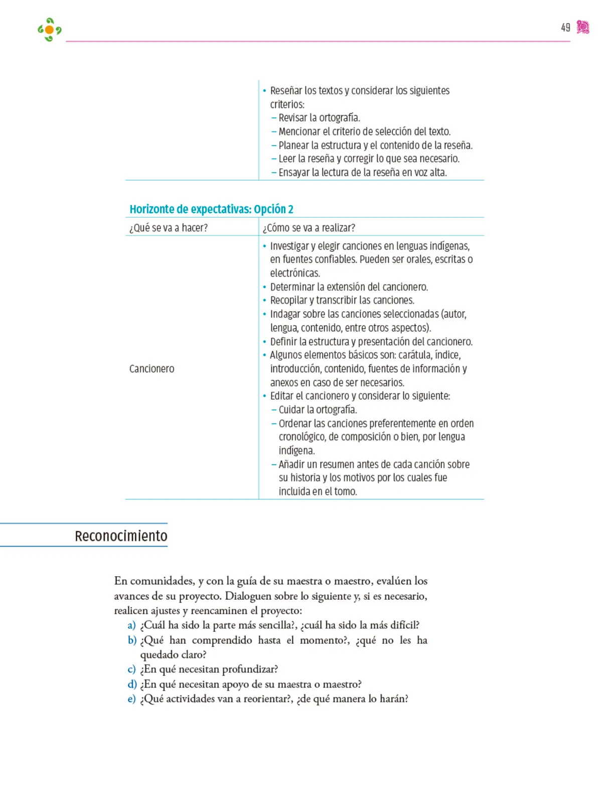 Miniatura página 50 de Colección Nanahuatzin. Nuestro libro de proyectos.   Libro de Educación Secundaria Grado 3°  Ciclo Escolar 2025 - 2026
