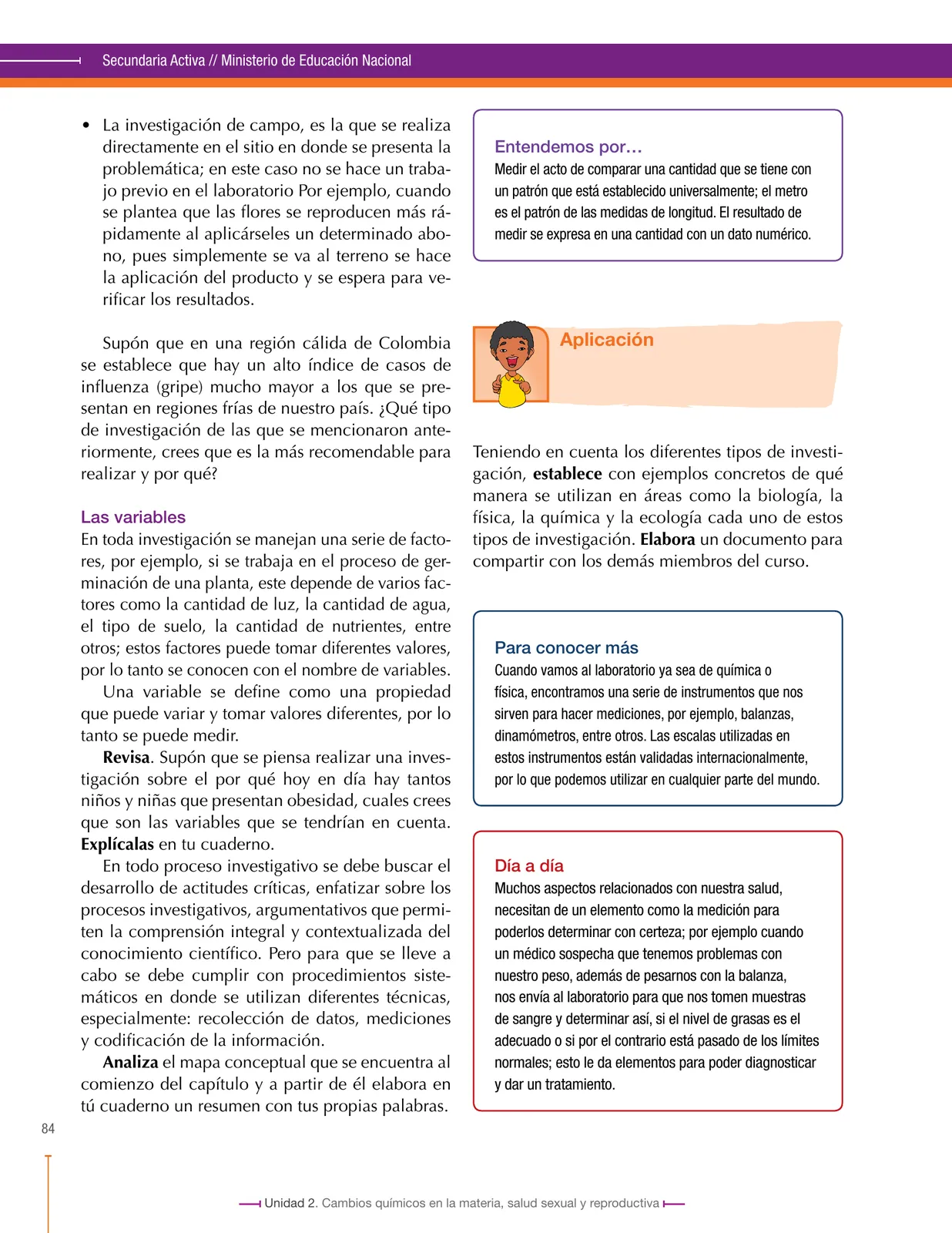 Miniatura página 84 de Ciencias Naturales 8° · Secundaria Activa