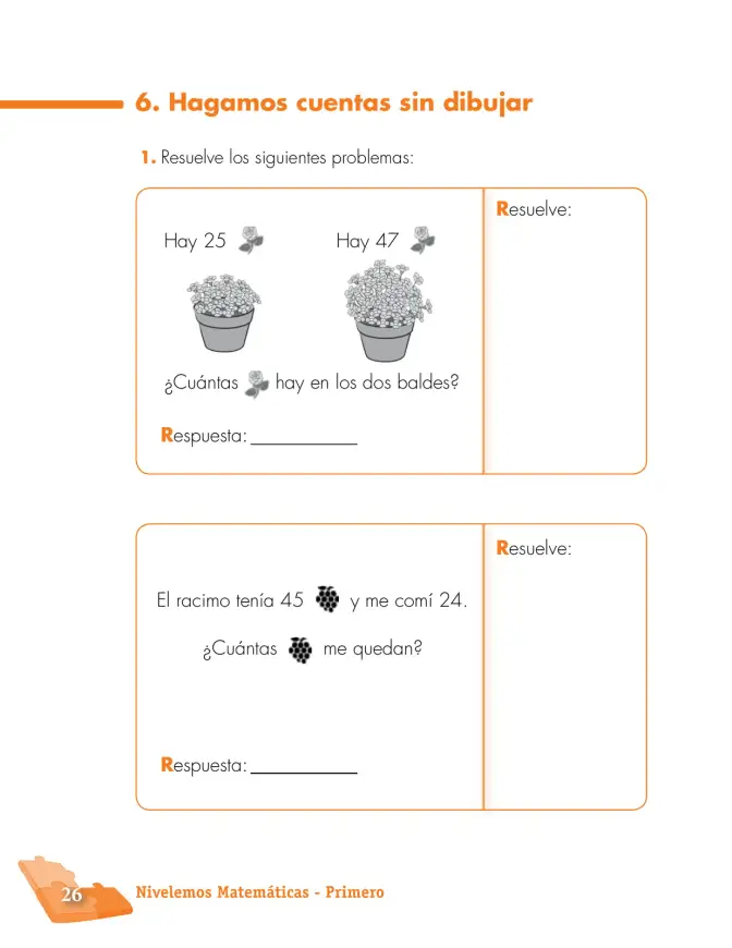 Página 26 de Matematica 1° · Cuadernillo