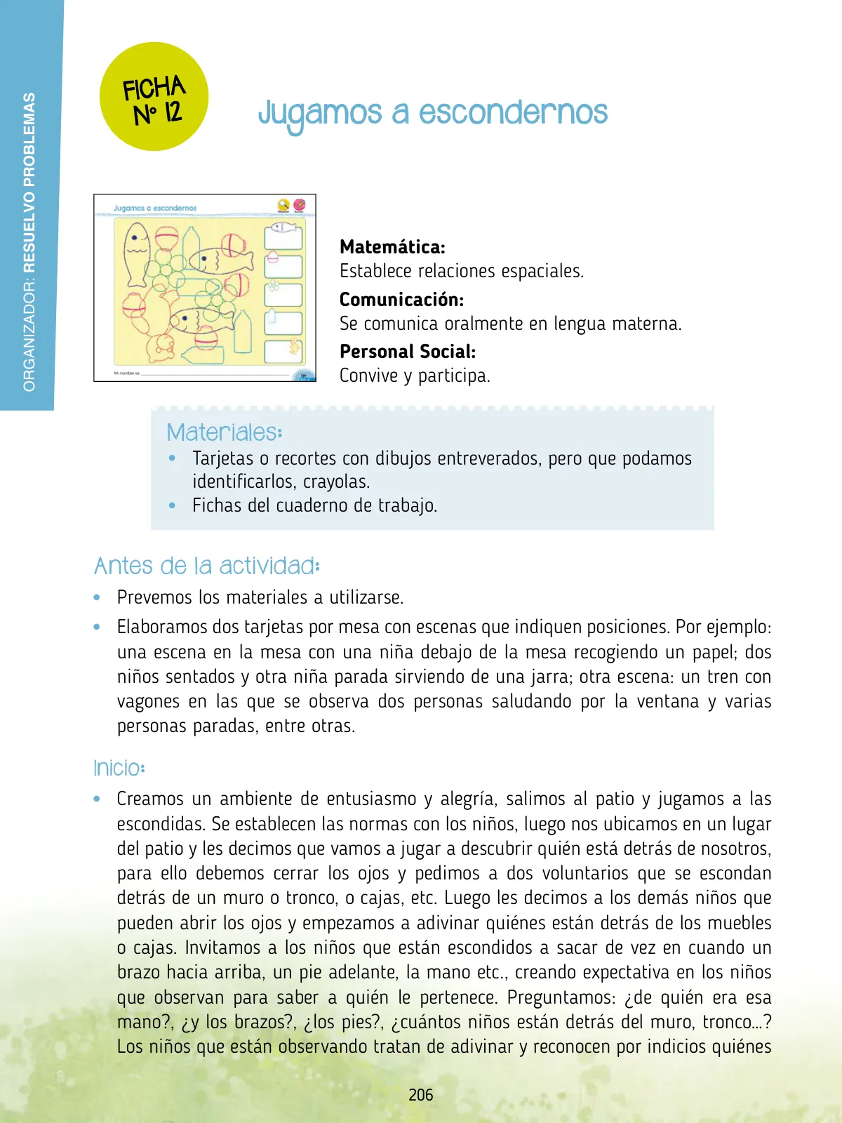 Miniatura página 208 de Agenda pedagógica 2017-2018 para docentes de II Ciclo de Instituciones de nivel de Educación Inicial · 2017