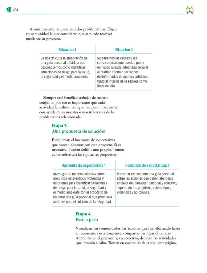 Página 235 de Colección Ximhai. Nuestro libro de Proyectos. Tomo II. Libro de Educación Telesecundaria Grado 1° Ciclo Escolar 2025 - 2026