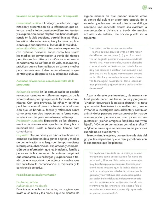 Página 136 de Modalidades de trabajo para la acción transformadora y el codiseño Libro de Educación Preescolar Grado 1°, 2°, 3° Ciclo Escolar 2025 - 2026