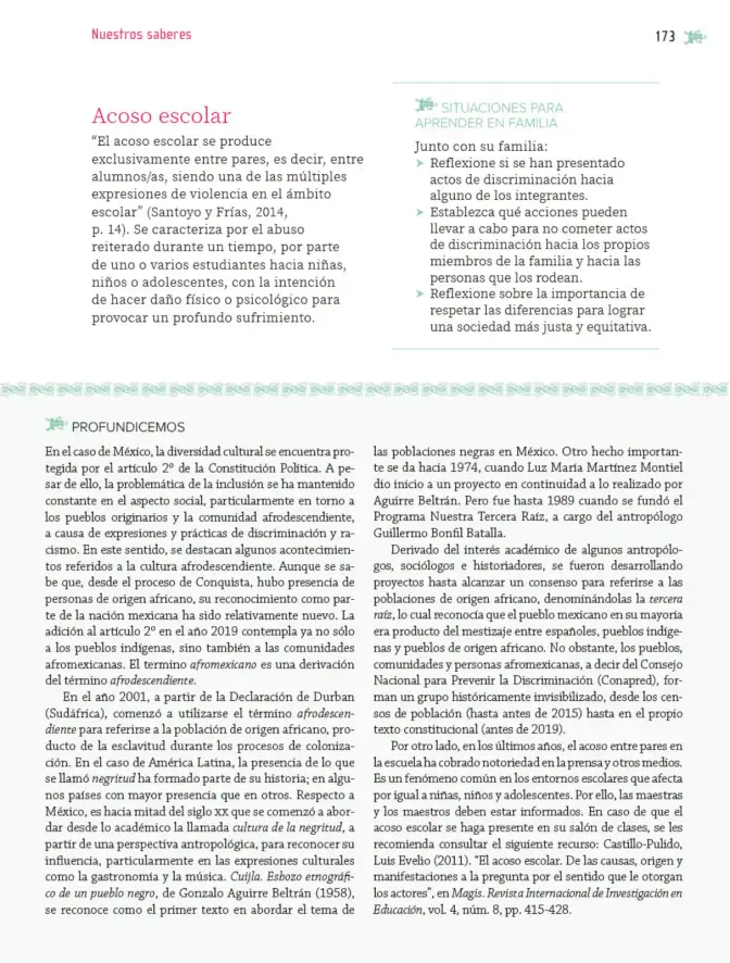 Página 174 de Nuestros saberes: Libro para alumnos, maestros y familia. Libro de Educación Primaria Grado 5° Ciclo Escolar 2025 - 2026