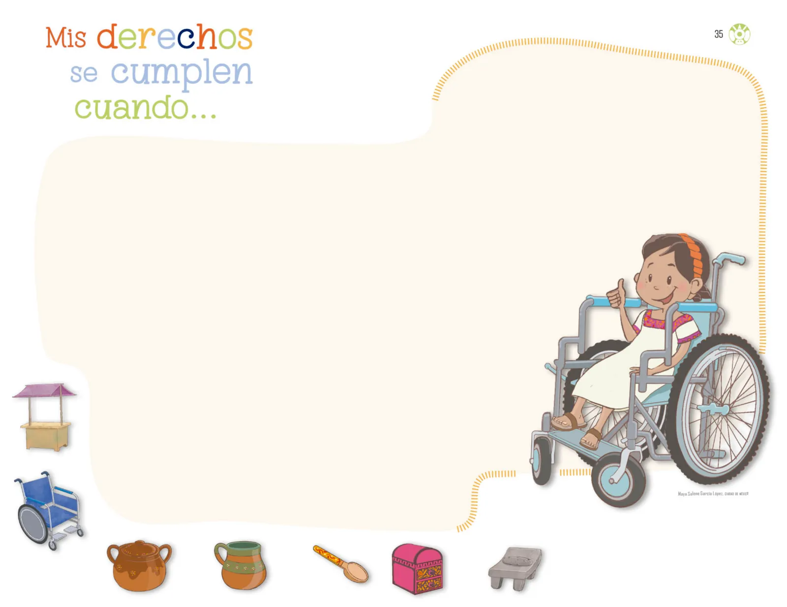 Página 36 de Explorar e imaginar con mi libro de Preescolar.   Libro de Educación Preescolar Grado 3°  Ciclo Escolar 2025 - 2026