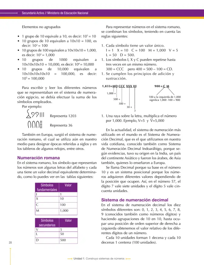 Página 28 de Matematica 6° · Secundaria Activa