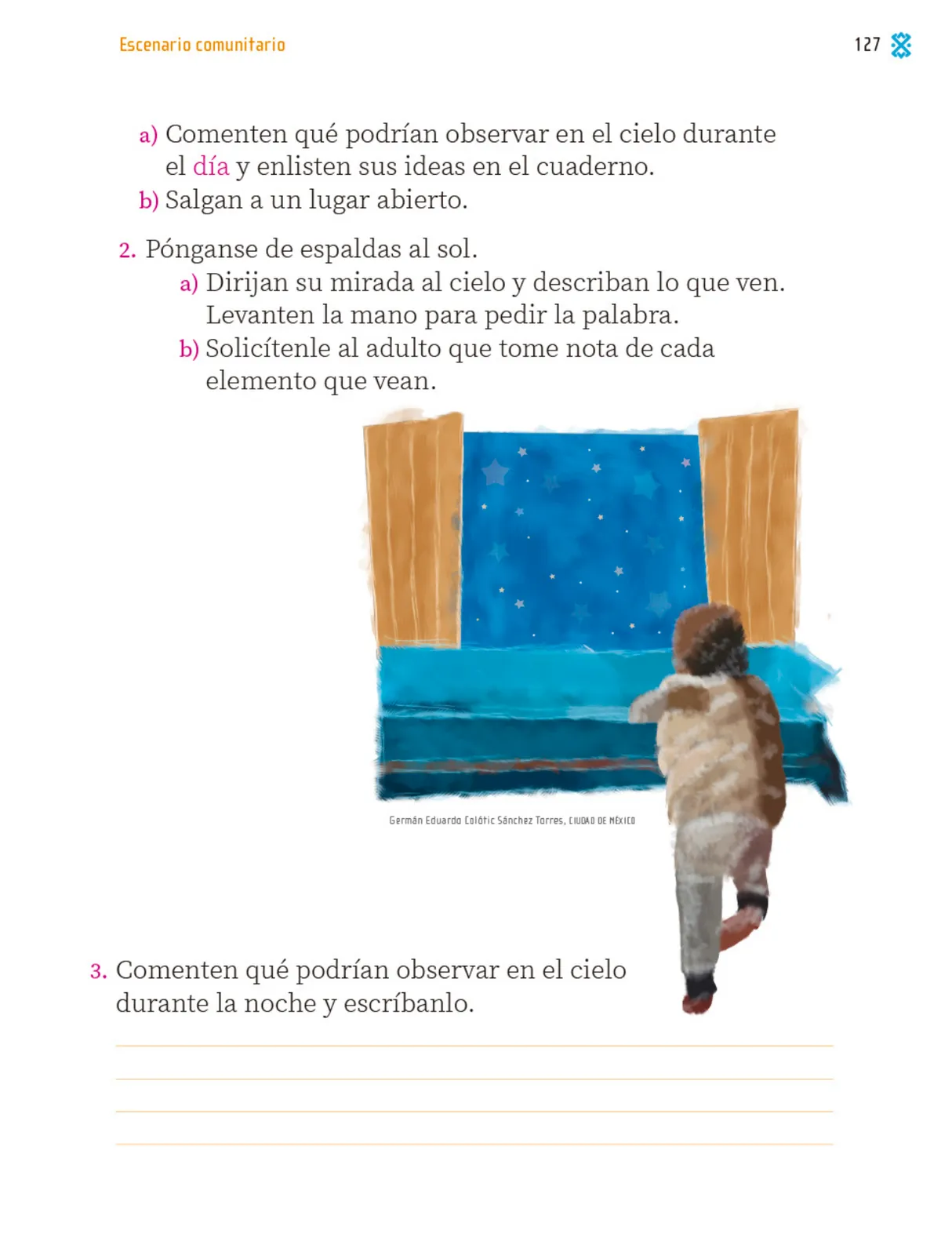 Página 128 de Proyectos Comunitarios. Libro de Educación Primaria Grado 1° Ciclo Escolar 2025 - 2026