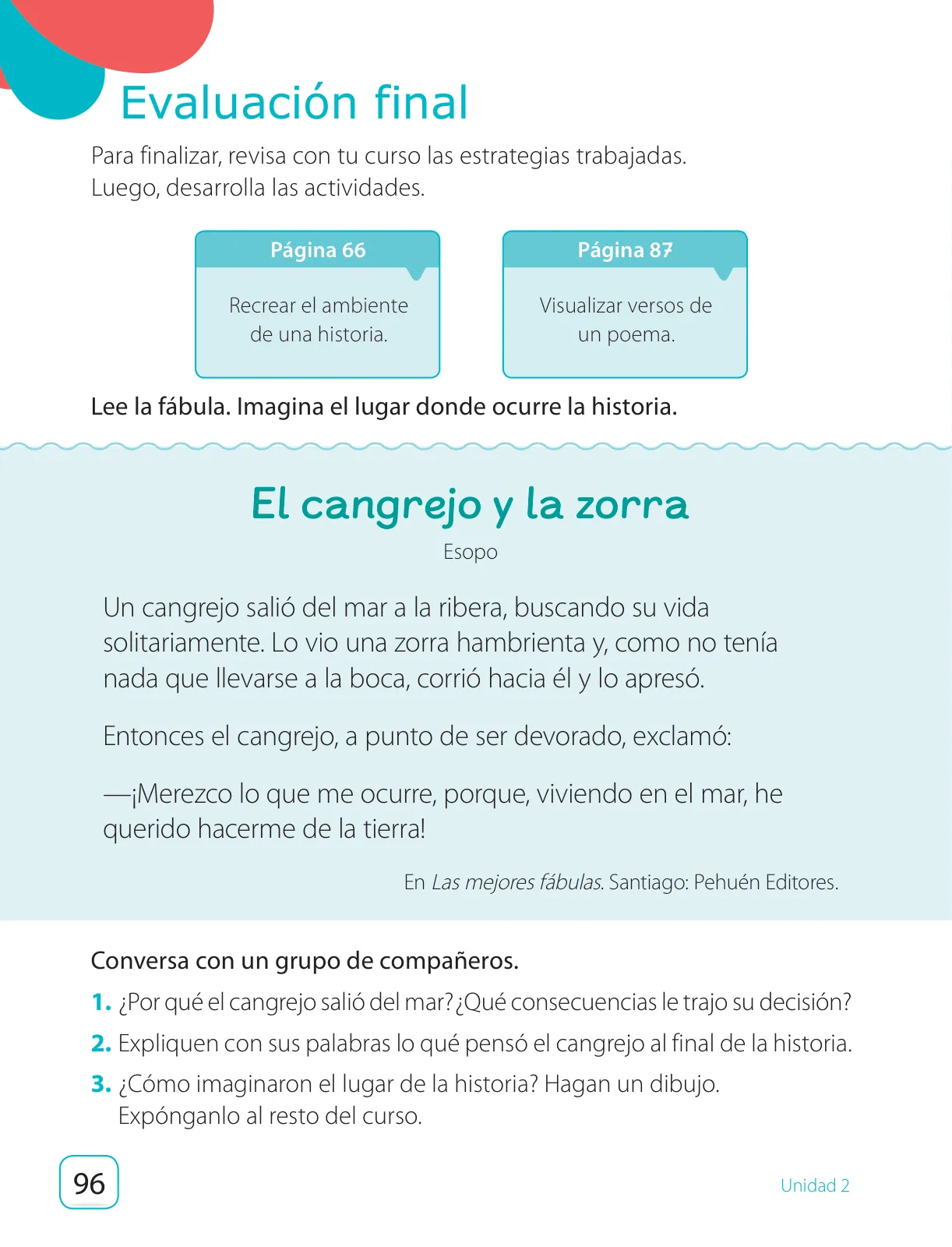 Página 98 de Lenguaje y Comunicación – Segundo Básico – Texto del Estudiante MINEDUC – Descargar PDF · 2024