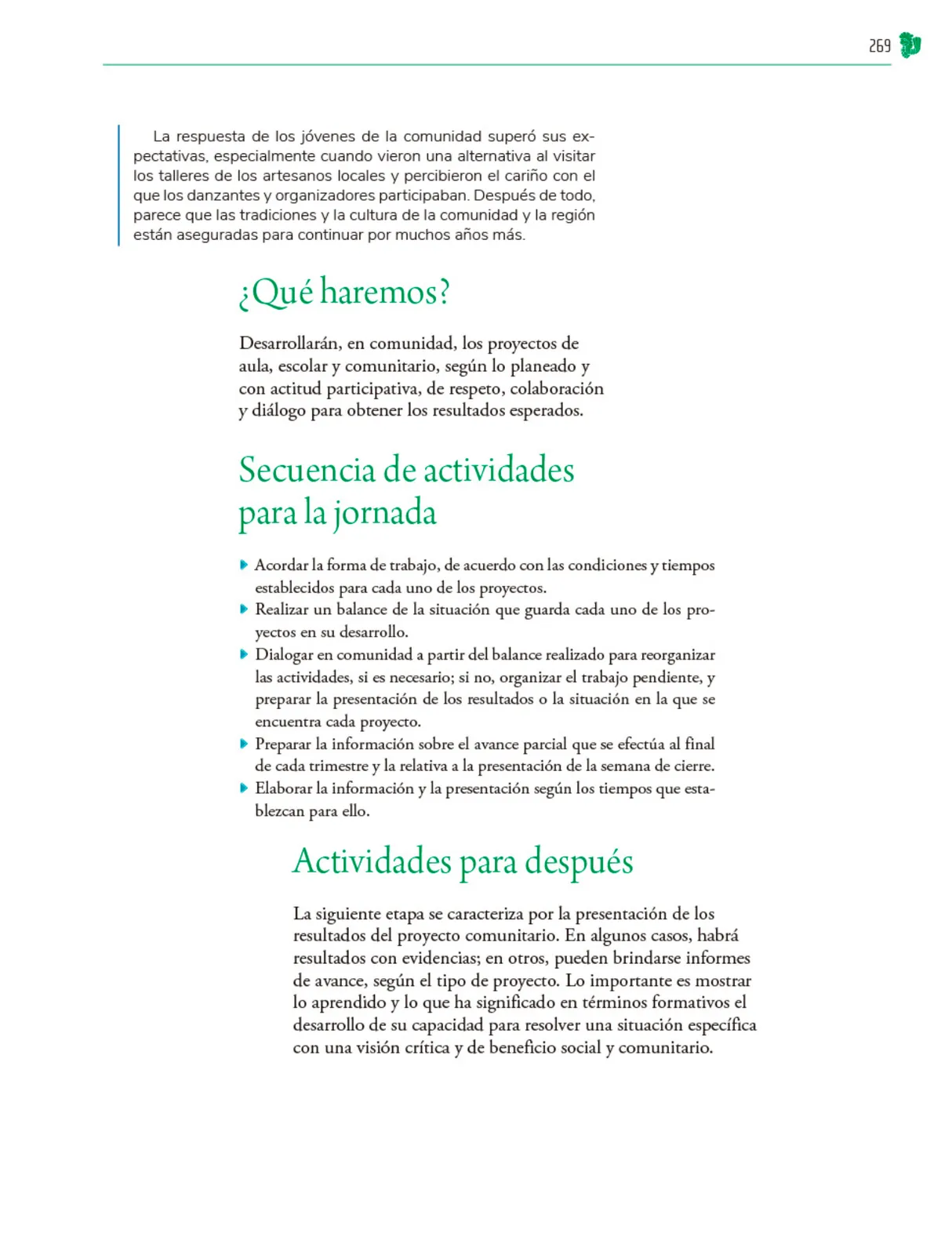 Miniatura página 270 de Colección Nanahuatzin. Nuestro libro de Proyectos.  Tomo III.  Libro de Educación Telesecundaria Grado 3°  Ciclo Escolar 2025 - 2026