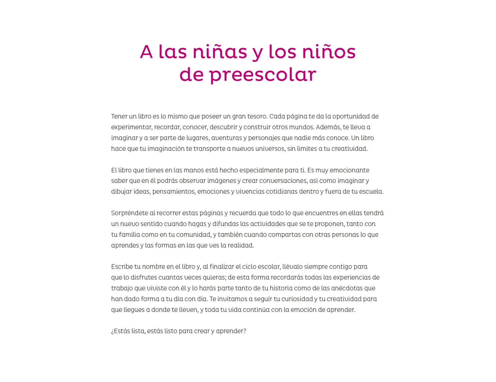 Página 5 de Explorar e imaginar con mi libro de Preescolar.   Libro de Educación Preescolar Grado 3°  Ciclo Escolar 2025 - 2026