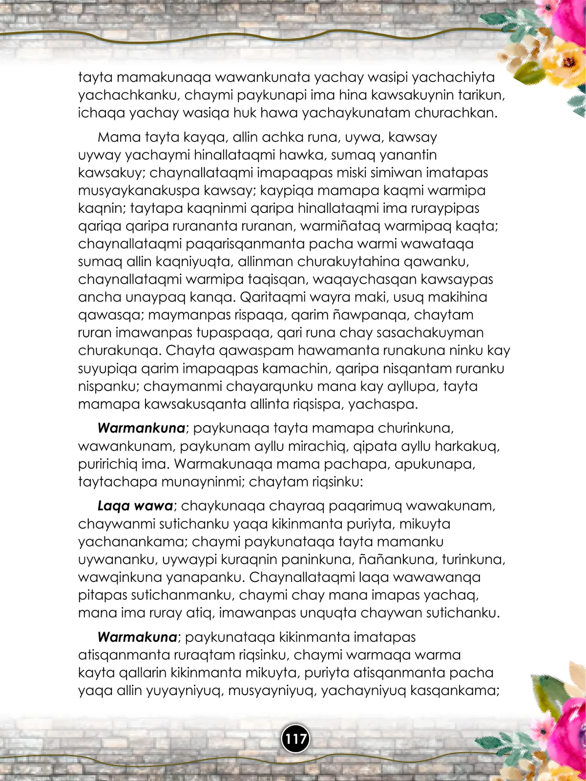 Página 119 de Llaqtanchikpa kawsayninkuna - Chanka : saberes de los pueblos - Comunicación y Ciencia y Tecnología quechua, variante Chanca · 2021