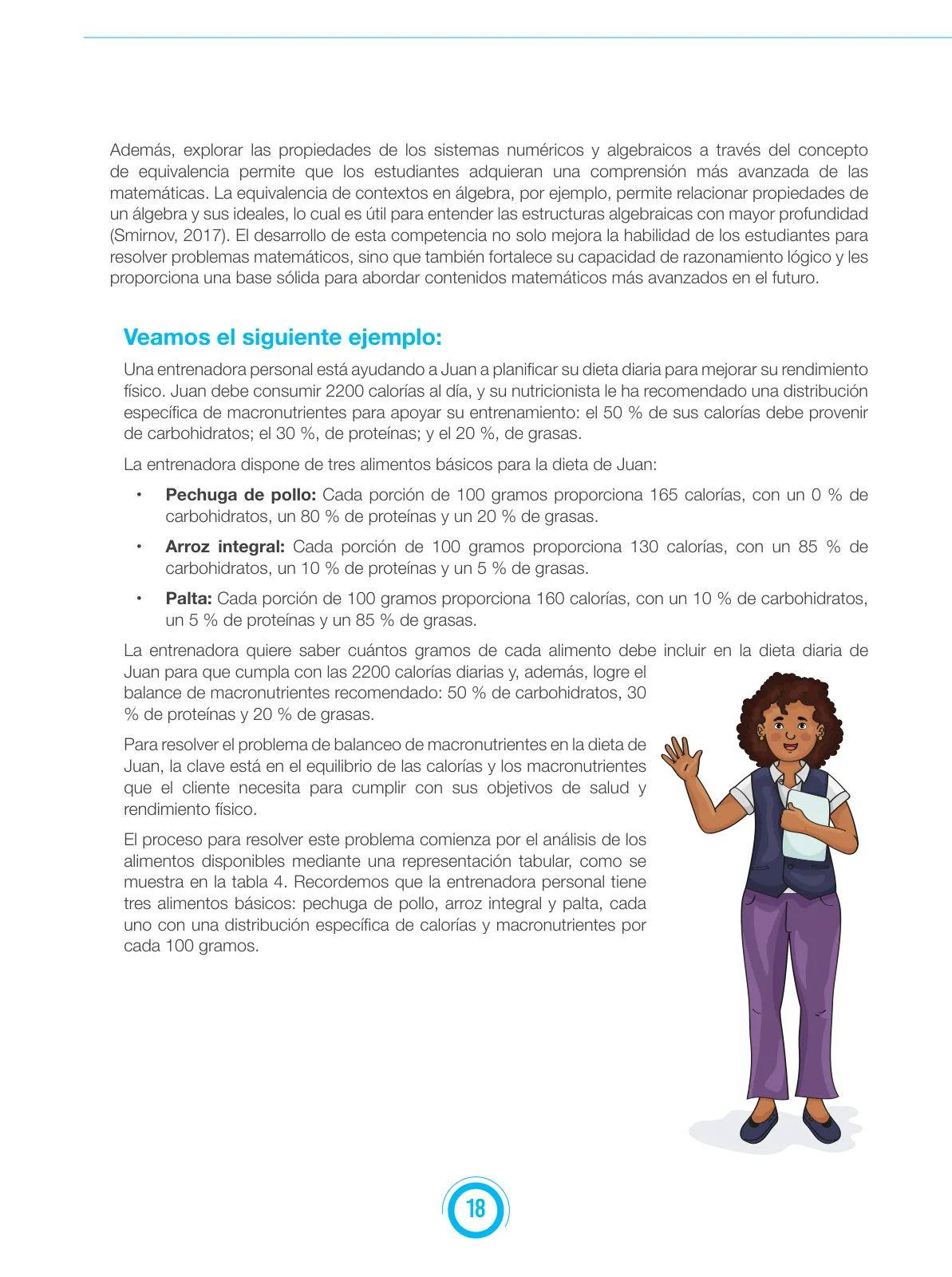 Miniatura página 18 de Fascículo para el desarrollo de la competencia Resuelve problemas de regularidad, equivalencia y cambio · 2024