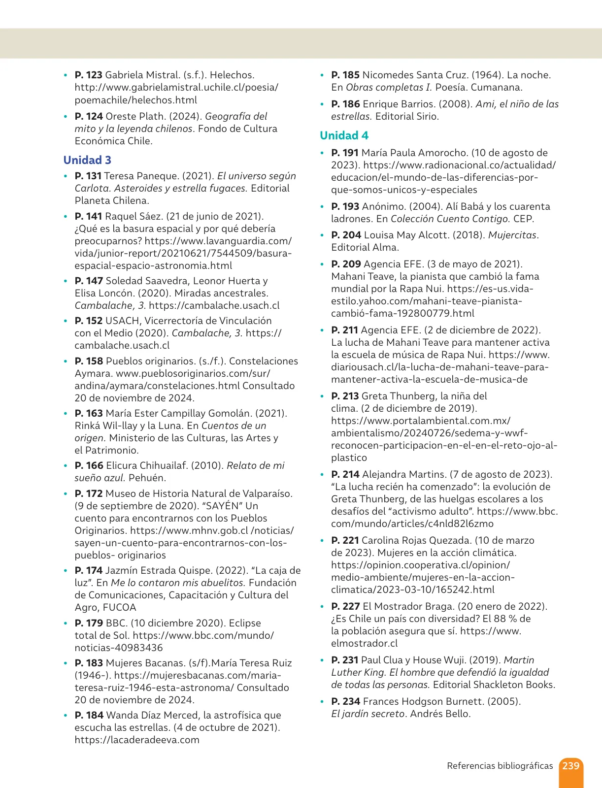 Miniatura página 241 de Lenguaje y Comunicación – Sexto Básico | Texto del Estudiante MINEDUC – Descargar PDF · 2024