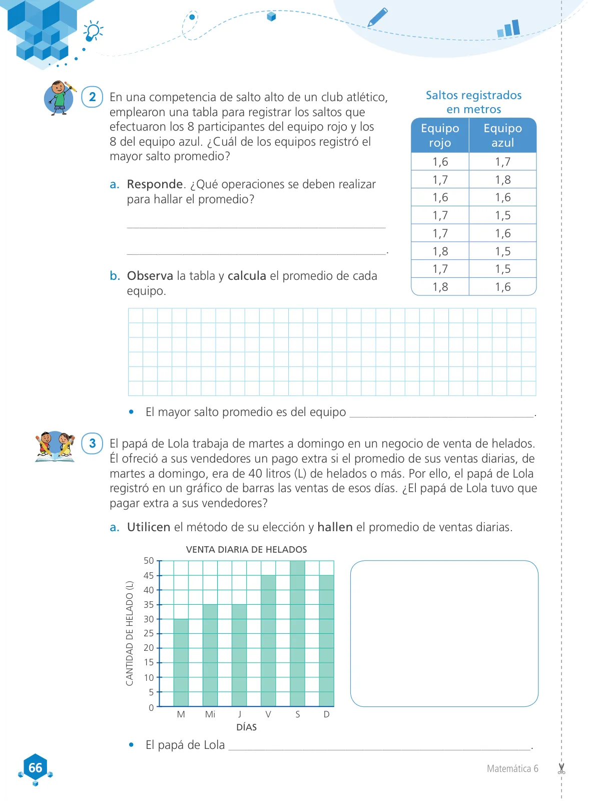 Miniatura página 68 de Matemática 6 : cuaderno de trabajo para sexto grado de Educación Primaria 2019 · 2019