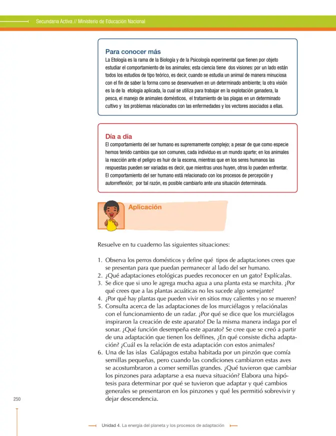 Página 250 de Ciencias Naturales 9° · Secundaria Activa