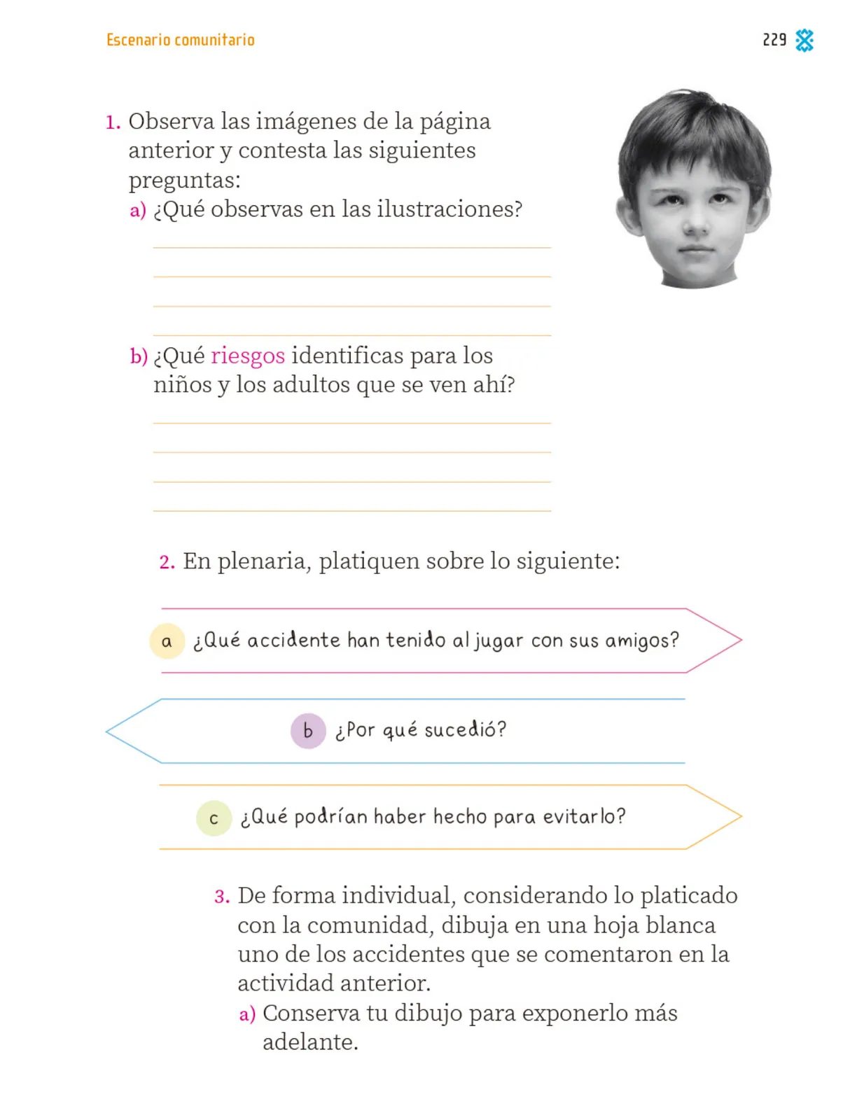 Miniatura página 230 de Proyectos Comunitarios.   Libro de Educación Primaria Grado 1°  Ciclo Escolar 2025 - 2026