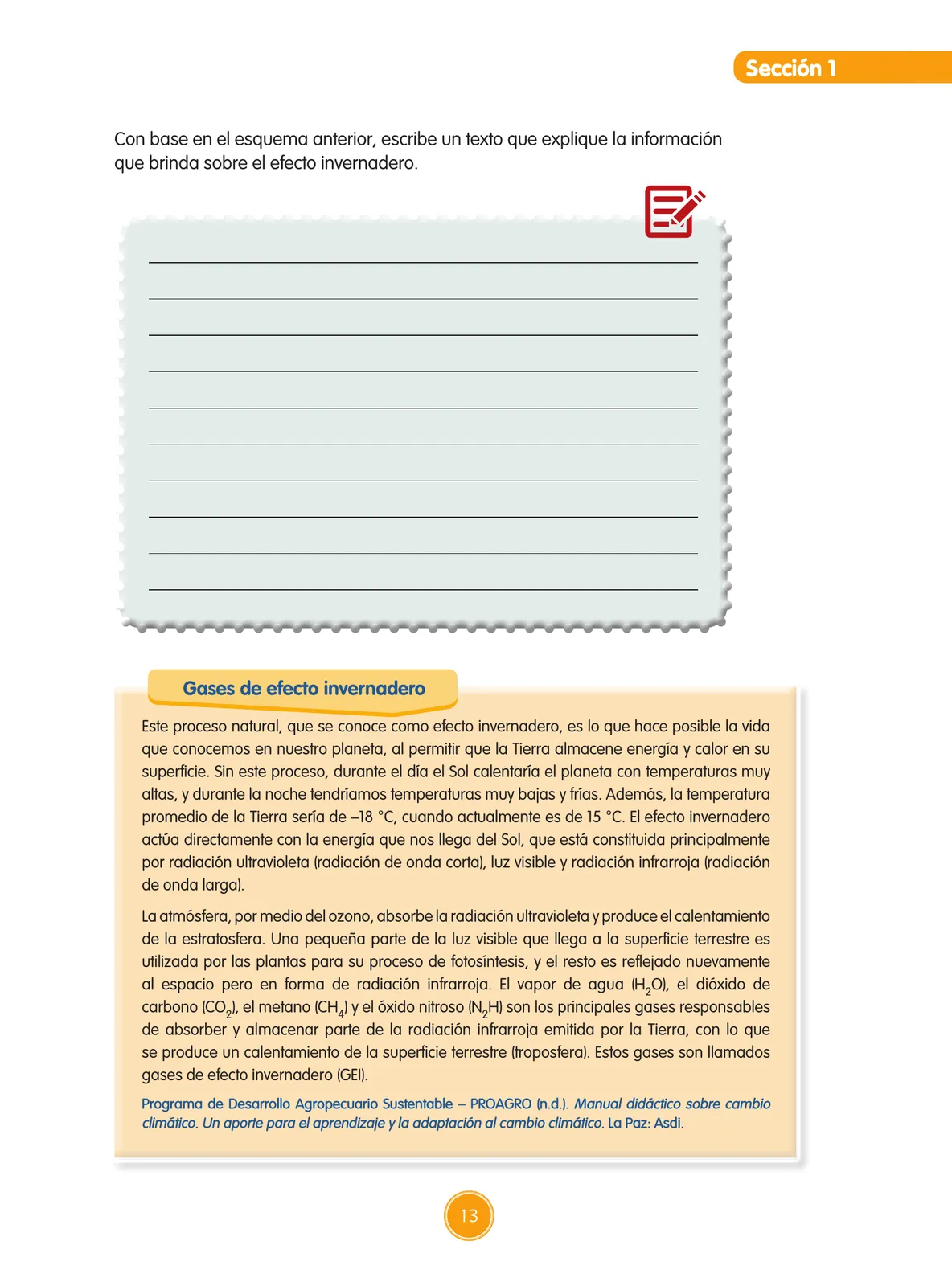 Miniatura página 14 de Guía de educación ambiental para el desarrollo sostenible : cambio climático · 2016
