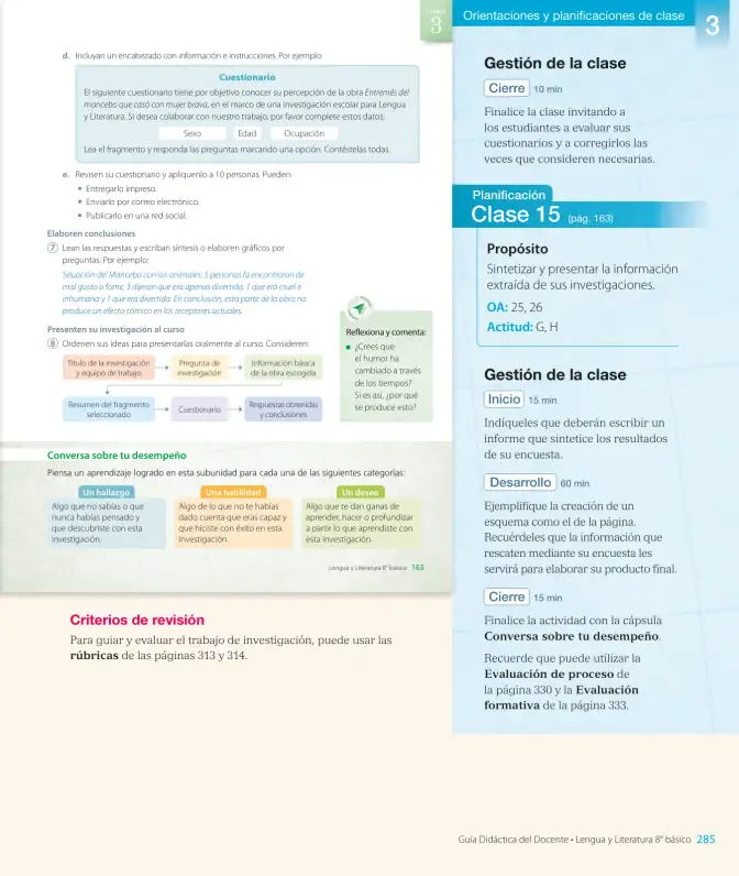 Página 57 de Lengua y Literatura – Octavo Básico | Texto del Estudiante MINEDUC – Descargar PDF · 2024