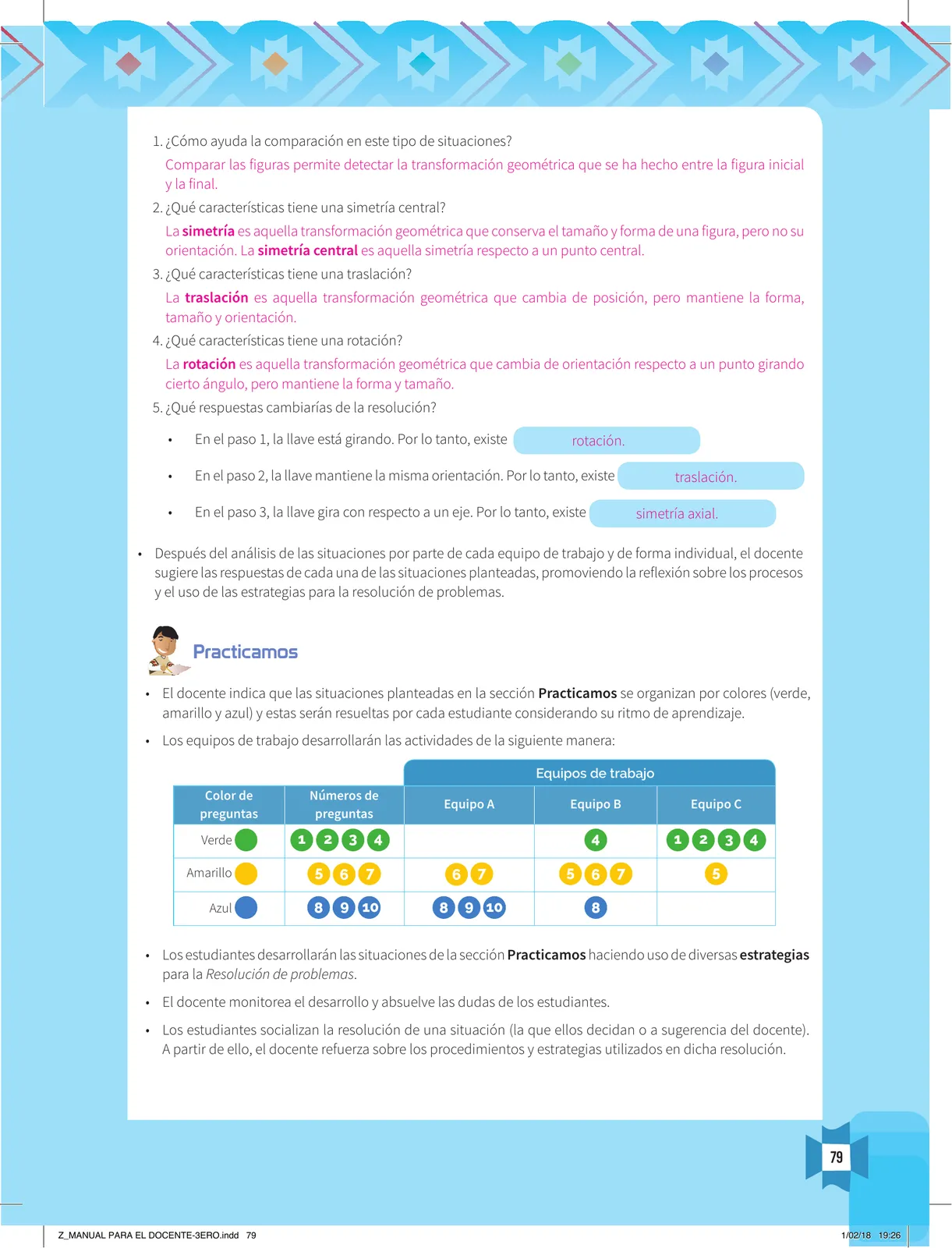 Miniatura página 81 de Resolvamos problemas 3 : manual para el docente 2018 · 2018