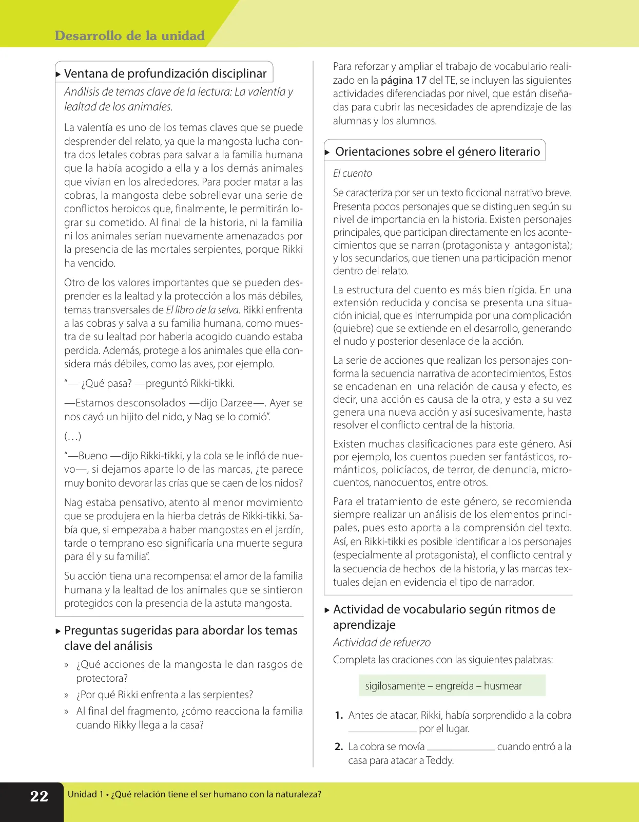Página 33 de Lenguaje y Comunicación – Sexto Básico | Texto del Estudiante MINEDUC – Descargar PDF · 2024