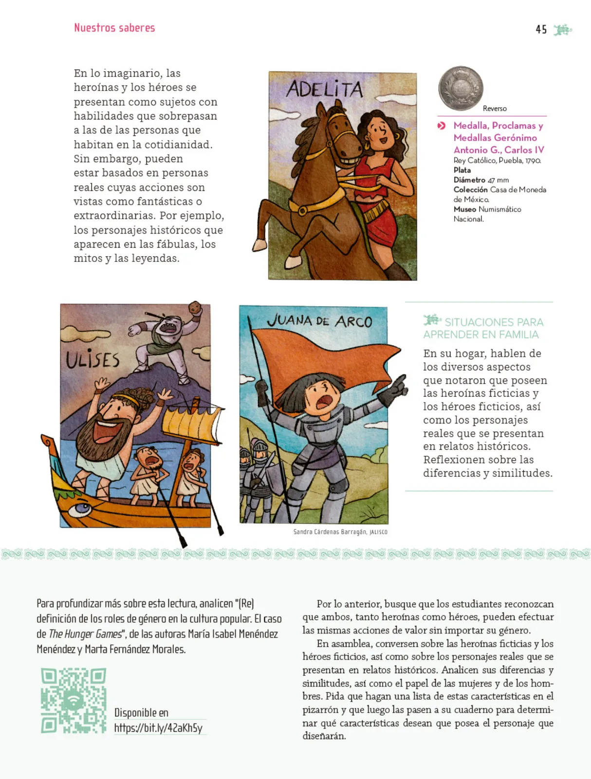 Página 46 de Nuestros saberes: Libro para alumnos, maestros y familia. Libro de Educación Primaria Grado 5° Ciclo Escolar 2025 - 2026