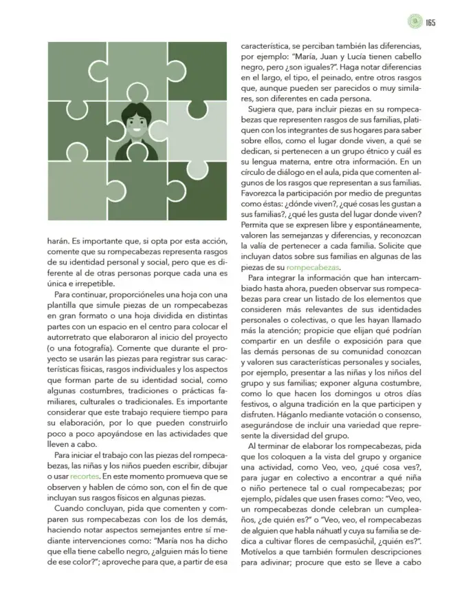 Página 166 de Modalidades de trabajo para la acción transformadora y el codiseño Libro de Educación Preescolar Grado 1°, 2°, 3° Ciclo Escolar 2025 - 2026