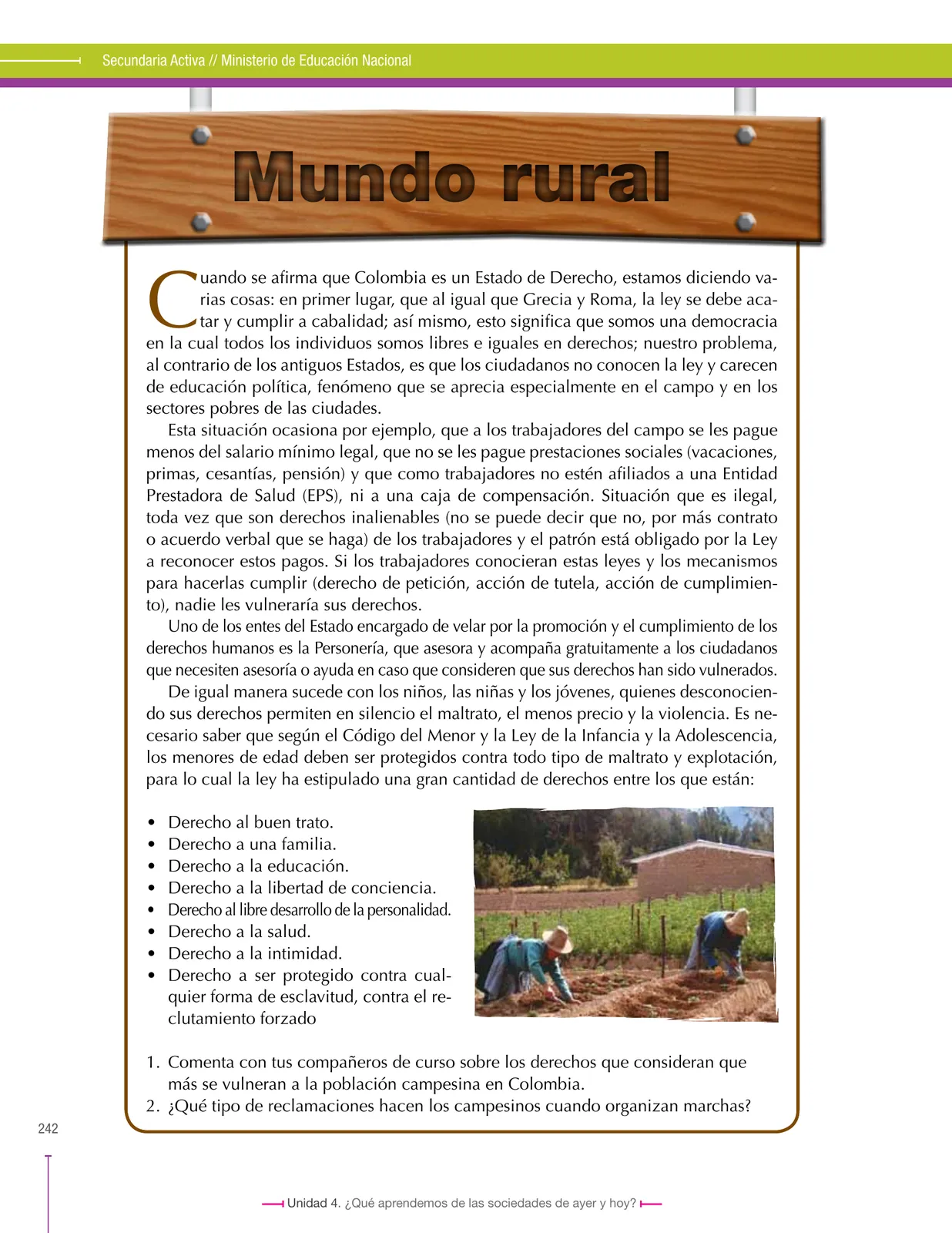 Miniatura página 242 de Ciencias Sociales 6° · Secundaria Activa