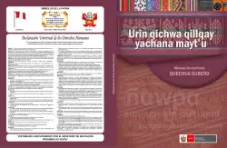 Portada de Urin Qichwa Qillqay Yachana Mayt'u = Manual de escritura quechua sureño · 2021