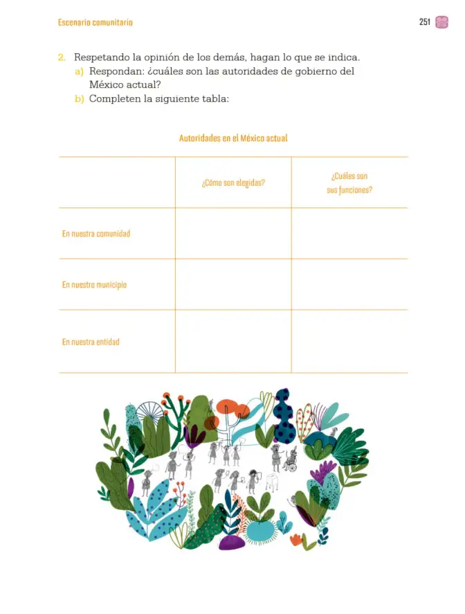 Página 254 de Proyectos Comunitarios. Libro de Educación Primaria Grado 3° Ciclo Escolar 2025 - 2026
