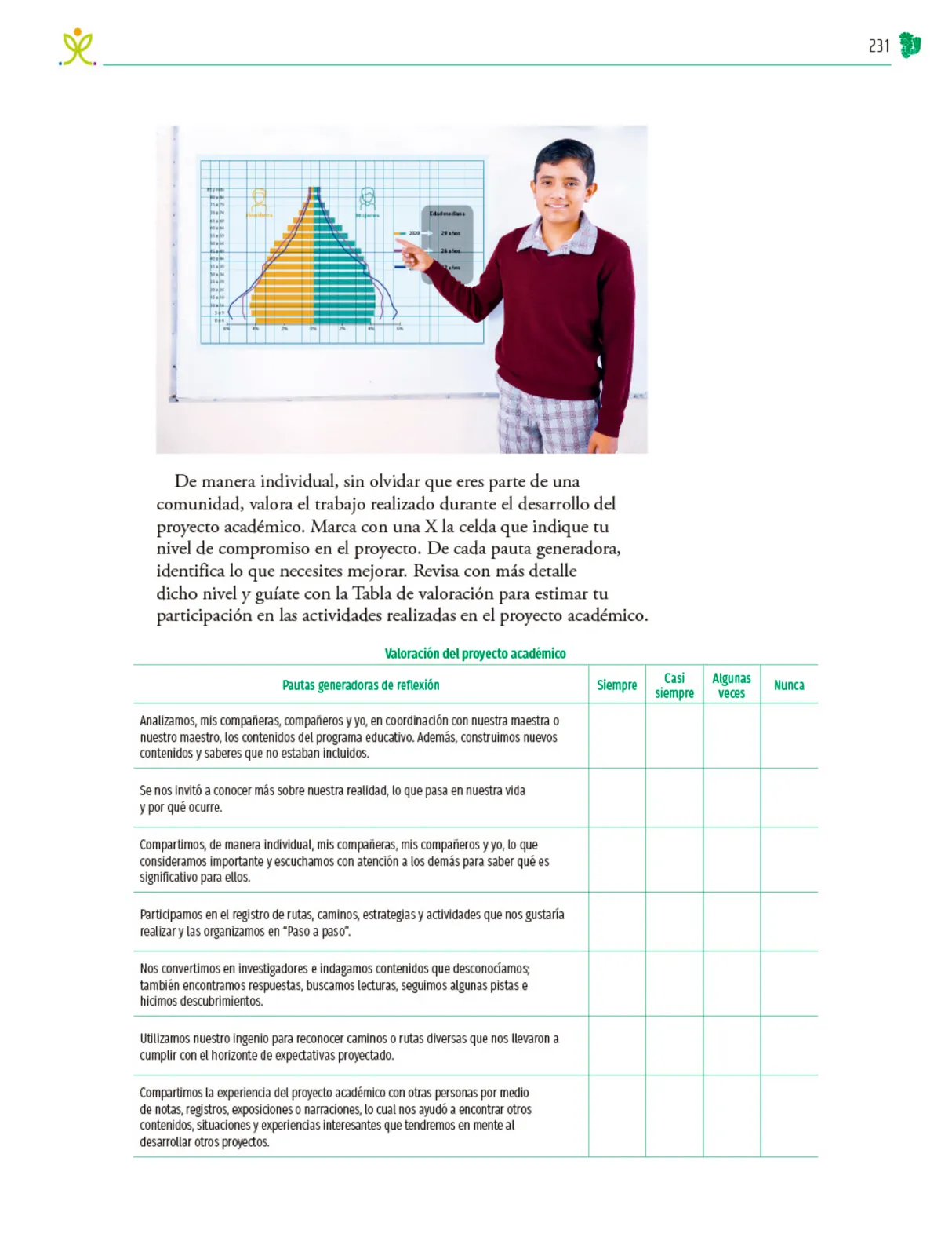 Miniatura página 232 de Colección Ximhai. Nuestro libro de Proyectos. Tomo I.   Libro de Educación Telesecundaria Grado 1°  Ciclo Escolar 2025 - 2026