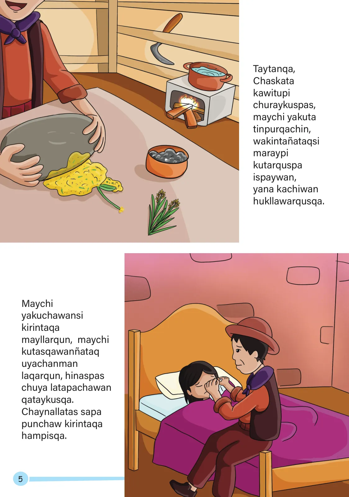 Miniatura página 7 de Maychi hampimanta. Historias y relatos 3- Inicial - Quechua chanka · 2023