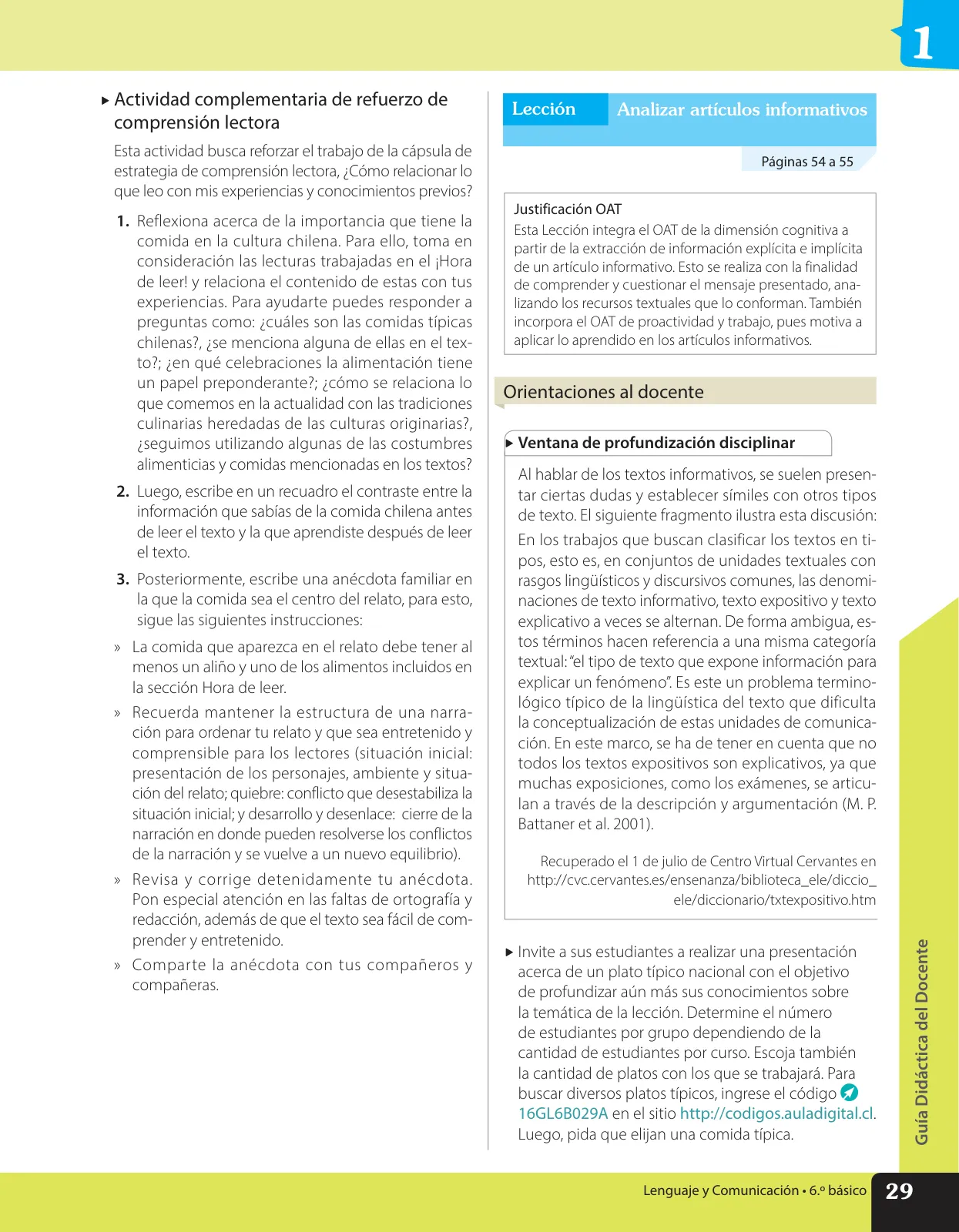 Página 40 de Lenguaje y Comunicación – Sexto Básico | Texto del Estudiante MINEDUC – Descargar PDF · 2024