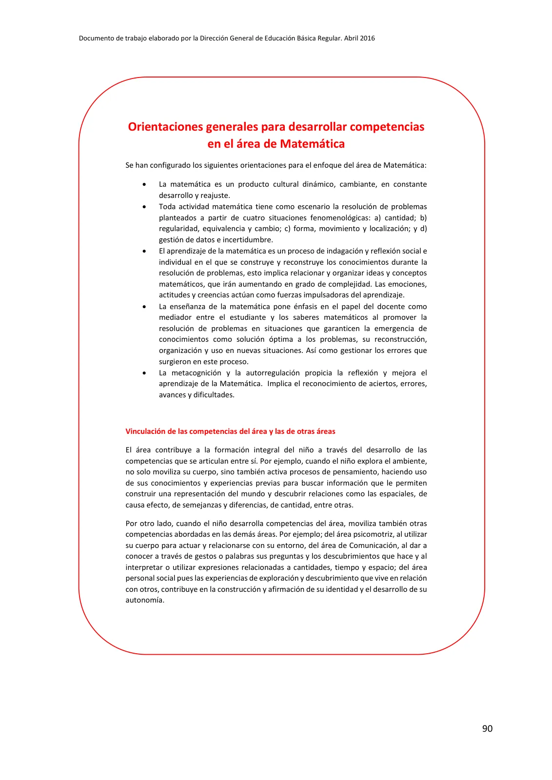 Página 90 de Programa curricular de Educación Inicial · 2016