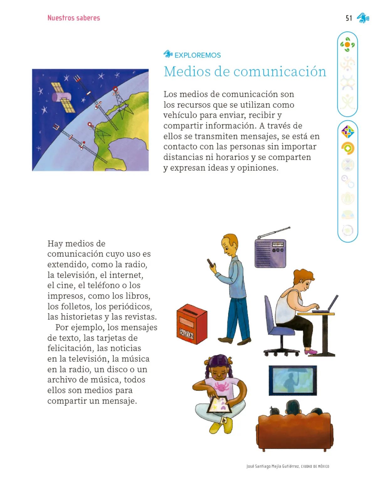 Miniatura página 52 de Nuestros saberes: Libro para alumnos, maestros y familia.   Libro de Educación Primaria Grado 1°  Ciclo Escolar 2025 - 2026